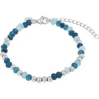 TOM TAILOR Armband Schmuck Geschenk Edelstahl Kugeln, mit Glassteine