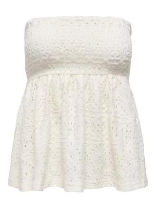 ONLY - ONLLUZ 2-WEAR TOP/SKIRT JRS cloud dancer - Gr. - L