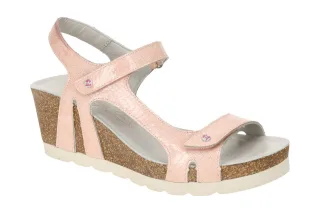 Panama Jack Varel B14 Rosa Damen Sandalette Wedge 4,5cm Keilabsatz