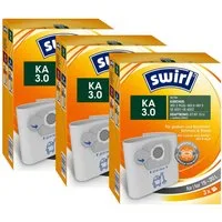 Swirl Staubsaugerbeutel KA 3.0 für Nass-Trockensauger Kärcher Shop-Vac 3er-Pack, passend für Kärcher, Für Nass-Trockensauger