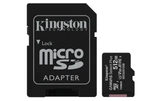 Kingston Canvas Select Plus | sdcs2/512gb | Flash-Speicherkarte (microSDXC-an-SD-Adapter inbegriffen)