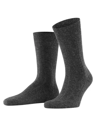 FALKE - Rippsocken - Lhasa grau - Gr. - 42