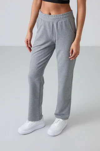 Damen Jogginghose mit geradem Bein aus Fleece