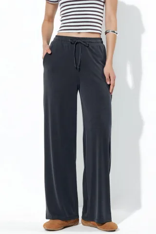 Damen Jersey Jogginghosen mit geradem Bein