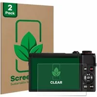 ScreenLeaf Displayschutzfolie Schutzfolie für Canon PowerShot G7 X Mark III, 2 Stück, nachhaltiger Displayschutz Schutz Folie Klar Transparent