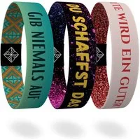 juma Armband glaubensband - Set Motivation - Energie-Armbänder - Aus Stoff