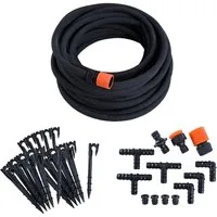 ESTEXO Tropfschlauch Perlschlauch Gartenschlauch 50 m Schlauch Set Bewässerungsschlauch