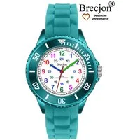 Brecjon Quarzuhr Kinder Armbanduhr Lernuhr 5ATM Silikon, kostenloser Versand