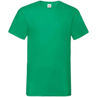 Fruit of the Loom - "Value" T-Shirt V-Ausschnitt für Herren (Irisches Grün)
