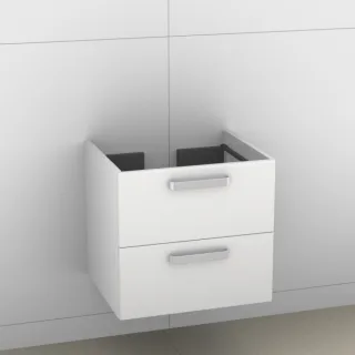 Artiqua 414 Waschtischunterschrank für Subway 613665, 613667, Weiß Glanz, 414-WU2L-V16-7050-68 414-WU2L-V16-7050-68