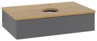 Villeroy & Boch Waschtischunterschrank Antao K08_5 800x190x500mm mit Struktur FK/AP: GK/1 K08151GK