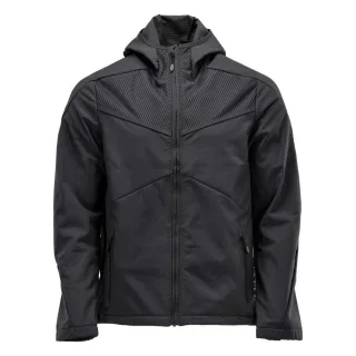 MASCOT Herren Softshell Jacke mit Kapuze CUSTOMIZED Schwarz 4XL - 22102-649-09-4XL