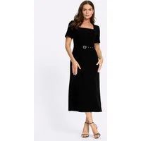 heine Jerseykleid Web-Kleid Kurzarm