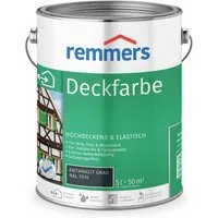 Remmers Wetterschutzfarbe Deckfarbe anthrazitgrau (RAL 7016) 5 Liter, für viele Untergründe, hochdeckend, wetterfest