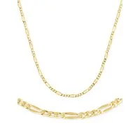 Antares Gold Goldkette 14K 585er Figaro Goldkette – Zeitloser Stil und Qualität