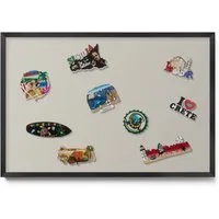 Tulup Magnettafel mit schwarzem Rahmen, einfarbigen Farben, für das Homeoffice, Magnetisches Memoboard Dekorative für Erinnerungen