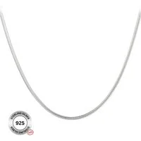 Felino Schlangenkette Modern 925 Sterling Silber Damen Schmuck Halskette (Schmuckbeutel, 1-tlg., 40 - 70 cm Länge, 1-2 mm Dicke), Deutsche Marke