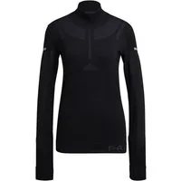 adidas Performance Langarmshirt Primeknit Midlayer (Half-Zip) schwarz Damen
