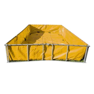 FOL-DA-TANK Single Lane Tank Doppelfaltung , Volumen:7.500l, Abmessungen  L x B x H:427 x 244 x 74cm