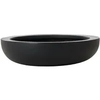 VIVANNO Pflanzschale Fiberglas PLANA Schale - Anthrazit Matt (1 St), 34x9 cm
