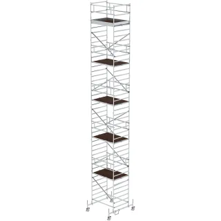 Munk Rollgerüst 1,35 x 1,80 m mit Fahrbalken & Doppel-Plattform - 173136