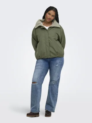 ONLY CARMAKOMA - CARSIF TEDDY REV JACKET OTW Kalamata - Gr. - 48