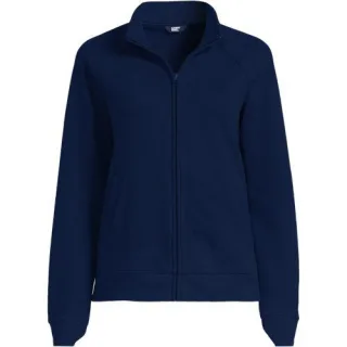 Serious Sweats Reißverschluss-Jacke, Damen,  Blau, Baumwoll-Mischung/Polyester-Mischung, by Lands' End