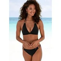 JETTE Triangel-Bikini Giulia mit goldfarbener Glanzbeschichtung und Accessoires