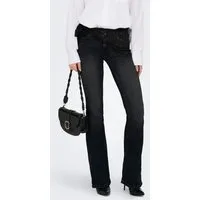 ONLY Bootcut-Jeans ONLBLUSH – Bootcut-Jeans mit niedriger Leibhöhe und Stretch Baumwollmischung, bootcut fit