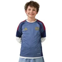 adidas Performance T-Shirt FC Bayern München, Trainingsshirt Teamline, Kinder, Blau