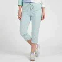 OriginalYou Caprihose Damen Sommerhose 7/8 Chinoshorts in Knitteroptik mit elastischem Bund moderne Knitteroptik, erhältlich in den Größe 36 bis 48