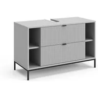 Vicco Waschbeckenunterschrank Eliza, Grau, 100 x 63 cm mit 2 ausziehbaren Schubladen (1-St)