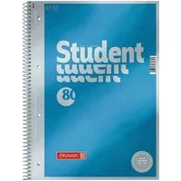 BRUNNEN Collegeblock Premium, A4 Punktraster, ohne Rand, 80 Blatt, 4-fach Lochung, 90 g/m²