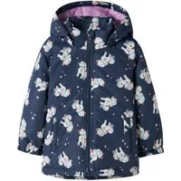Name It Outdoorjacke NMFMAXI JACKET PA AOP NOOS Kunstfaser, wasserabweisend, reflektierendes Detail
