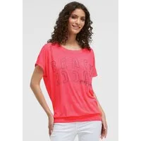 SOCCX Rundhalsshirt mit elastischem Saum