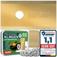 MASKO Mährobotermesser Ersatzmesser für Mähroboter, 60er Set, Titan-beschichtet (60-St), Geeignet für Bosch, Gardena/Husqvarna & Worx