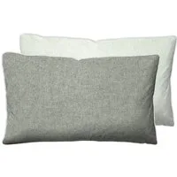 Biberna Kissenbezug Hermal Flanell mit Reißverschluss, Melange-Optik, Wendekissenbezug, (1 Stück), Feinflanell, Made in Germany zertifiziert, kuschelig weich, mit Paspel