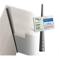 Hexim Verkleidungspaneel, (Siding Fassadenpaneele außen Fassadenverkleidung wetterfest Kunststoffpanelee PVC-U Verkleidung Außenwand Hausverkleidung UV-beständig - (J-Profil anthrazit)