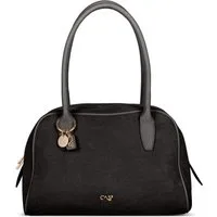 Cas8 Handtasche Rike 35594 - vegane Schultertasche in Wildleder-Optik