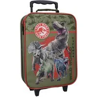Jurassic World Kinderkoffer Trolley Kindertrolley Trolly Dinosaurier Dino, 1 kg leicht, Außenmaße 47x31x13 cm, Innenmaße 40x30x10 cm