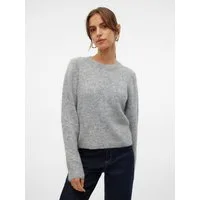 Vero Moda Strickpullover VMNOVAH LS O-NECK PULLOVER GA NOOS Materialmix, regular fit