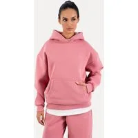 Smilodox Hoodie Thalea Kapuzenpullover Damen Oversize Fit mit Kängurutasche Relaxed Fit, Weiches Sweat Material, Logo-Stitching, Gym & Freizeit