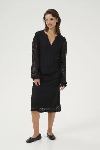 Jerseykleid A-shape black