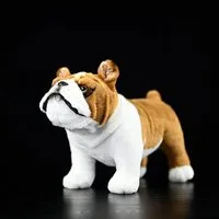 Tinisu Plüschfigur Englische Bulldogge Kuscheltier 28 cm – Realistisches Plüschtier Hund