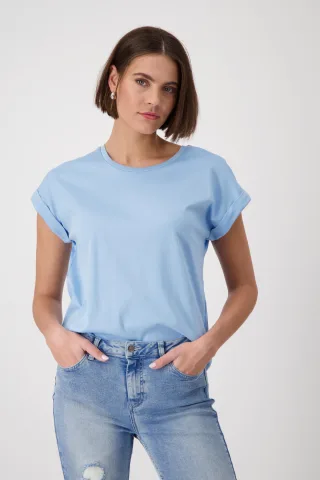 monari - Basic-T-Shirt spring water - Gr. - 34
