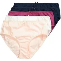 Ulla Popken Midislip Midislips 5er-Pack Punkte/einfarbig