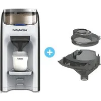 Baby Brezza Babyflaschenwärmer Automatischer Flaschenzubereiter mit 2 Milchpulvertrichtern, mischt Wasser und Milchpulver klumpenfrei per Knopfdruck