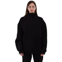 COFI Casuals Sweater Zipper Damen Sweater Cotton Sweatshirt halbem Reißverschluss