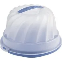 ROTHO Allzweckkorb Gugelhupf-Kuchenbehälter FRESH, Blau, B 30,5 cm, Kunststoff, mit Deckel