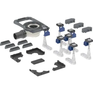 Geberit Duofix Duschwannenablauf mit sieben langen Füßen, für CleanFloor30 Duschfläche, 551566001 551566001